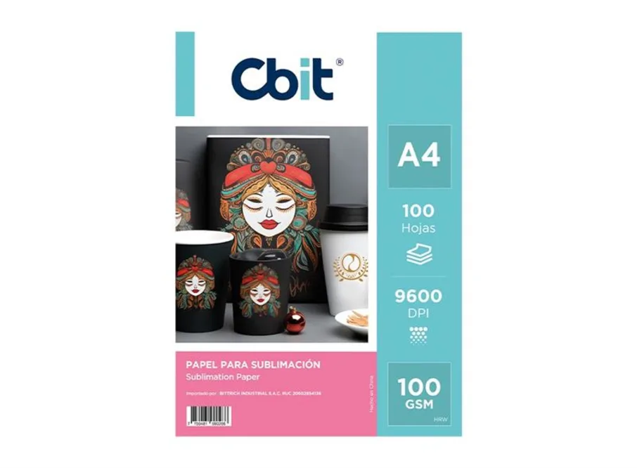 PAQ. 100H. 100GSM PAPEL SUBLIMACION A4 PREMIUN
