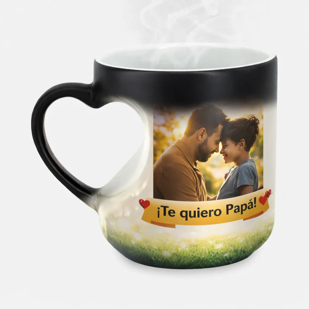 Taza Reactiva Barril Corazón Brillante 11 oz Sublimada Personalizada