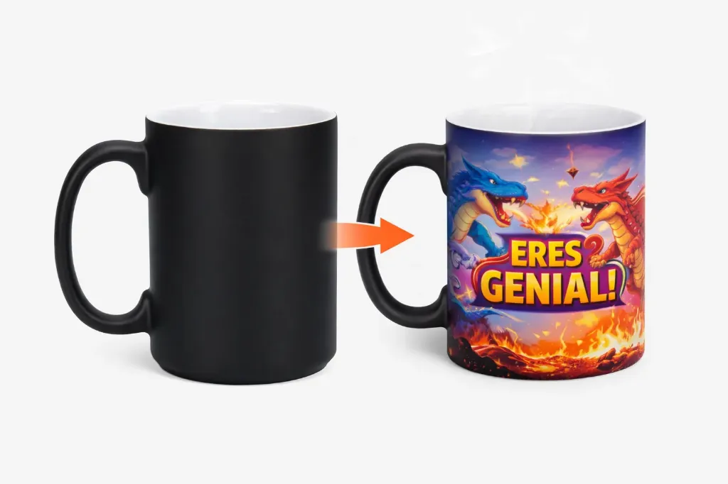 Taza Reactiva Negro Matte 15 oz Sublimada Personalizada