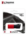 Memoria Flash USB Kingston DataTraveler Exodia M, 128GB, USB 3.2 Gen 1, Rojo